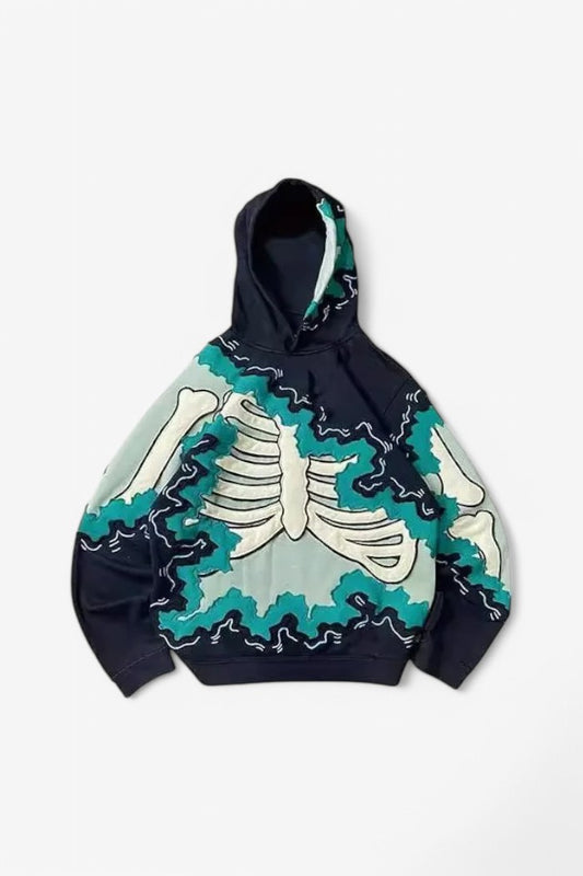 Skull 3D Printed Hoodie